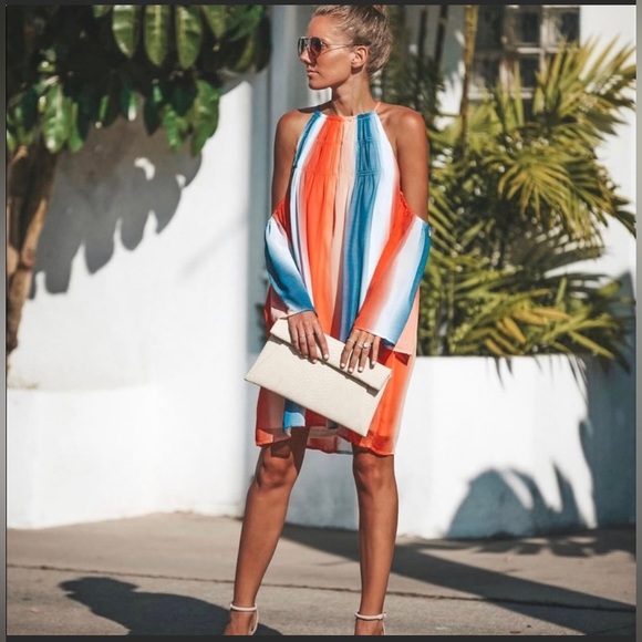 NWT ENTRO FERRIS WHEEL 🎡 COLD SHOULDER DRESS, Sz.S, BNWT - Picture 1 of 7